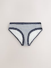 Dungi bleumarin - set de 4 Pachet din bumbac și Dantelă Șosete scurte - Imaginea 2 din 7