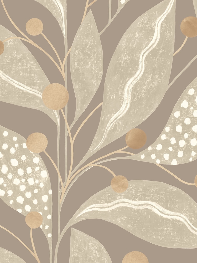Ohpopsi Ammonite Berry Dot Soft Sage A4 Wallpaper Sample - Image 1 of 1
