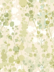 Ohpopsi Olive  Linen Blossom A4 Wallpaper Sample - Image 1 of 1