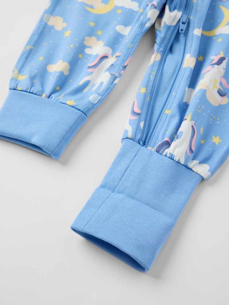 ブルー - Polarn O. Pyret プリント パジャマ - 画像 3 / 3