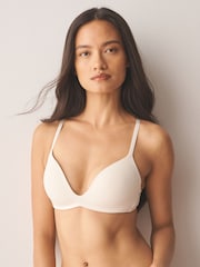 Chocolate/Pink/Cream Non Wired Push Up A-E Ultimate Comfort Smoothing T-Shirt Bras 3 Pack - Image 3 of 10