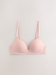 Chocolate/Pink/Cream Non Wired Push Up A-E Ultimate Comfort Smoothing T-Shirt Bras 3 Pack - Image 7 of 10