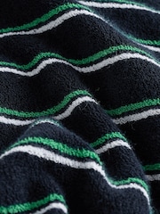 Navy Stripe Towelling Polo Mini Dress - Image 2 of 4
