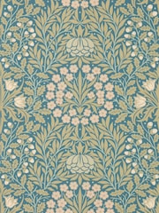 Morris & Co Powder BlueBlush Daisy & Oak Unfinished Works A4 Wallpaper Sample - Image 1 of 1