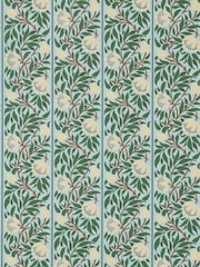 Morris & Co Soft BlueNettle Peony Trellis Unfinished Works A4 Wallpaper Sample - Image 1 of 1