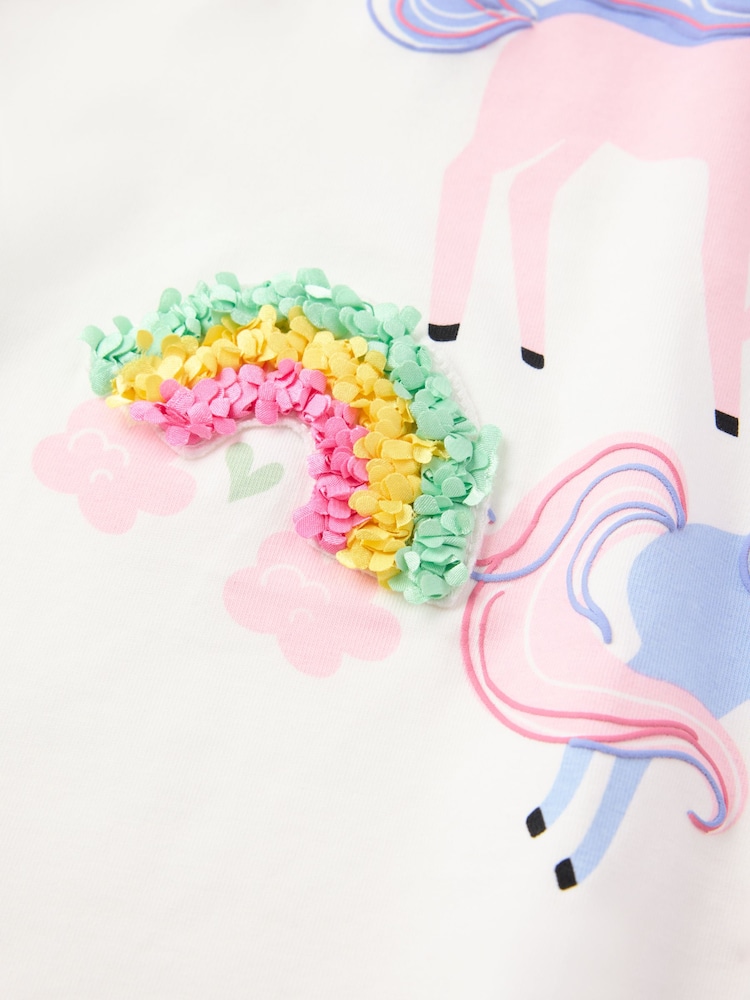 Polarn O. Pyret White Printed Top - Image 2 of 3