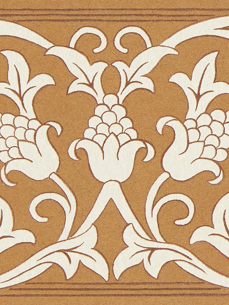 Morris & Co Sussex Rush Johns Border Unfinished Works A4 Wallpaper Sample - Image 1 of 1
