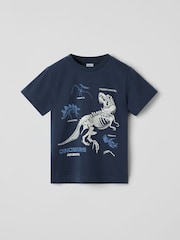 Polarn O. Pyret Dinosaur Print T-Shirt - Imaginea 1 din 3