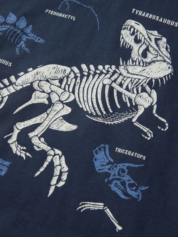 Polarn O. Pyret Dinosaur Print T-Shirt - Imaginea 2 din 3