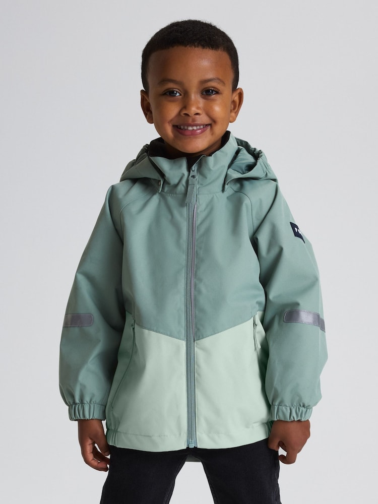Polarn O. Pyret Green Lightweight Waterproof Jacket - Image 1 of 7