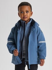 Polarn O. Pyret Blue Waterproof Shell Jacket - Image 2 of 8
