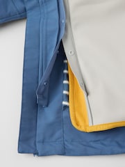 Polarn O. Pyret Blue Waterproof Shell Jacket - Image 7 of 8
