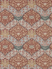 Morris & Co Slate Madder Norbury Unfinished Works A4 Wallpaper Sample - Image 1 of 1