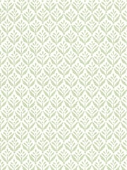 Hoopla Walls Avocado Mini Leaf A4 Wallpaper Sample - Image 1 of 1