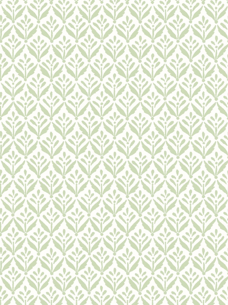 Hoopla Walls Avocado Mini Leaf A4 Wallpaper Sample - Image 1 of 1