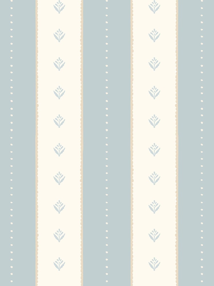 Hoopla Walls Wedgewood Decorative Stripe Linen  Stone A4 Wallpaper Sample - Image 1 of 1
