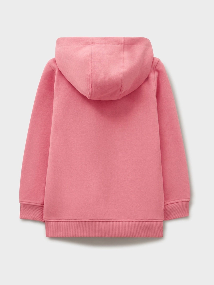 Crew Clothing Company Orange Zip Through Hoodie - Image 2 of 2 Crew Clothing Company Orange Zip Through Hoodie - Image 2 of 2