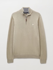 Crew Clothing Company Natural Cotton Half Zip Jumper - Image 5 of 5
