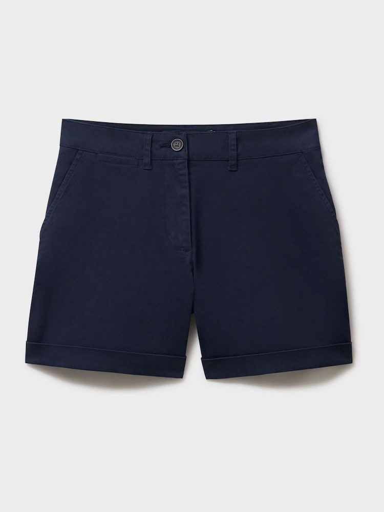 Crew Clothing Company Blue Tilda Chino Shorts - Image 5 of 5
