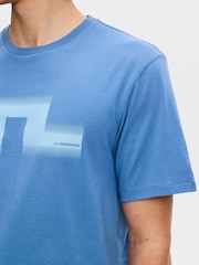 J.Lindeberg Blue Alpha Graphic T-Shirt - Image 3 of 5