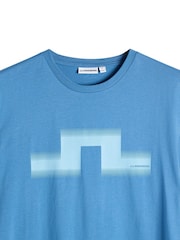 J.Lindeberg Blue Alpha Graphic T-Shirt - Image 5 of 5
