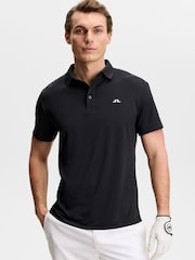 J.Lindeberg Black Bridge Polo Shirt - Image 1 of 5