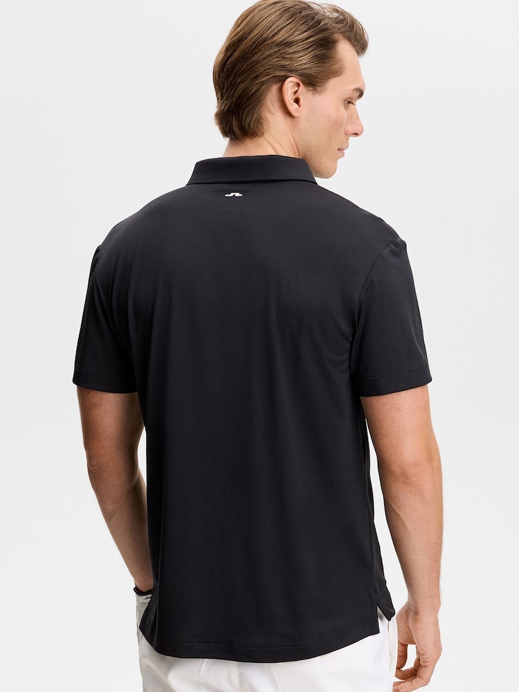 J.Lindeberg Black Bridge Polo Shirt - Image 2 of 5