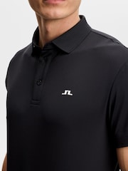 J.Lindeberg Black Bridge Polo Shirt - Image 3 of 5