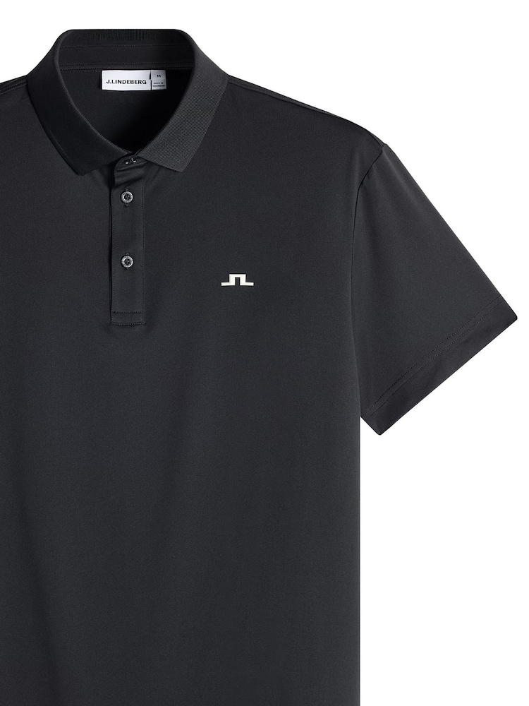 J.Lindeberg Black Bridge Polo Shirt - Image 5 of 5