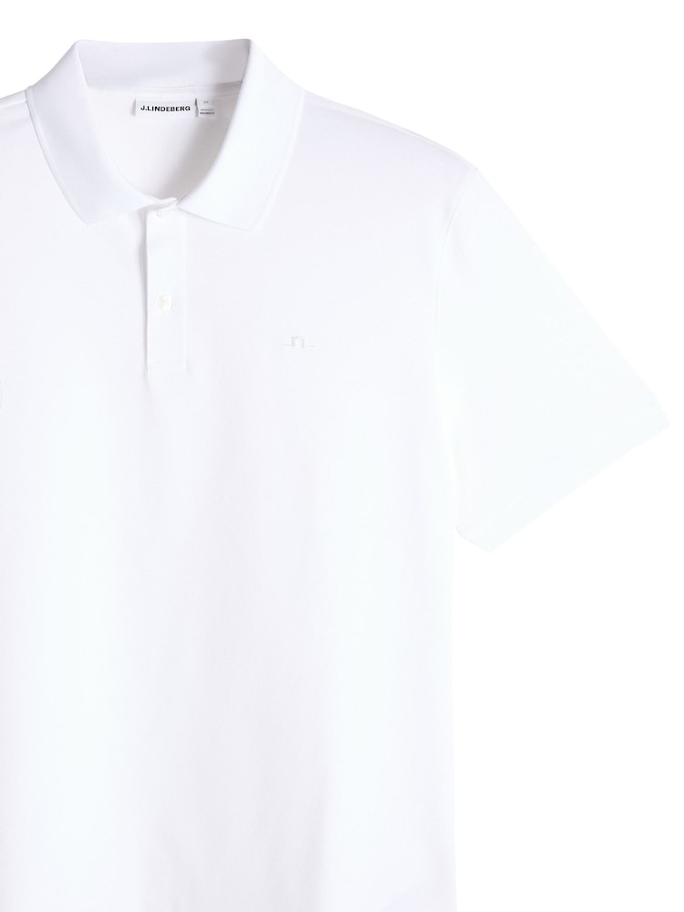 J.Lindeberg White Verse Polo Shirt - Image 7 of 7 J.Lindeberg White Verse Polo Shirt - Image 7 of 7