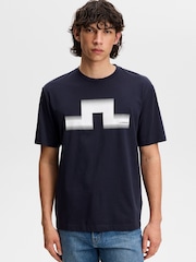 J.Lindeberg Blue Alpha Graphic T-Shirt - Image 1 of 5