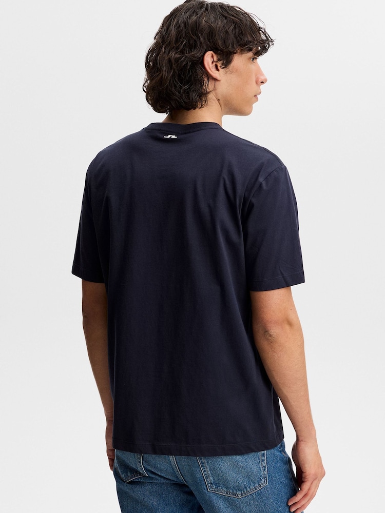 J.Lindeberg Blue Alpha Graphic T-Shirt - Image 2 of 5