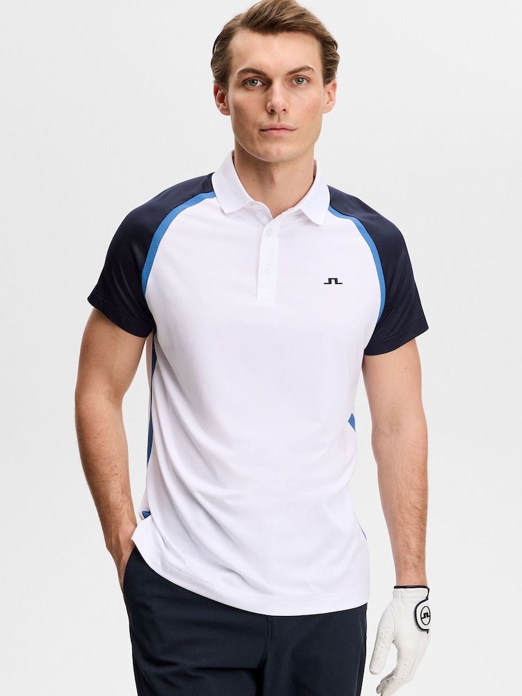 J.Lindeberg Blue Bruce Polo Shirt - Image 1 of 6