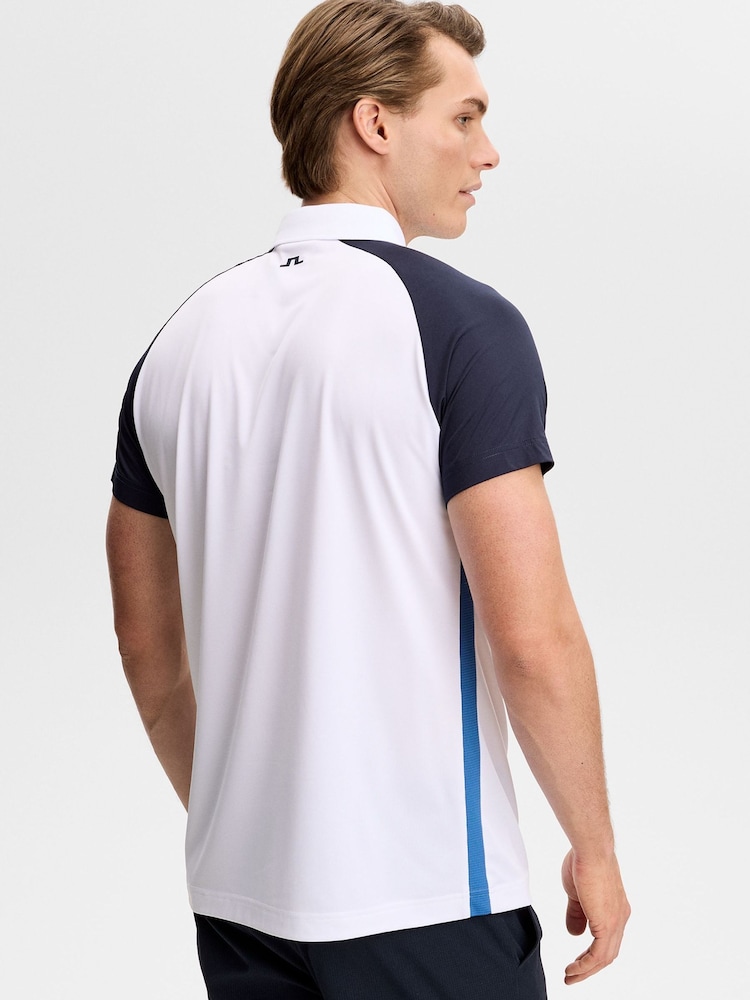 J.Lindeberg Blue Bruce Polo Shirt - Image 2 of 6