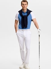 J.Lindeberg Blue Bruce Polo Shirt - Image 3 of 6