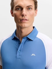 J.Lindeberg Blue Bruce Polo Shirt - Image 4 of 6