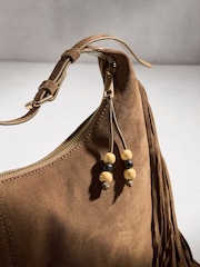 Sand N. Premium Suede Fringe Shoulder Bag - Image 4 of 5