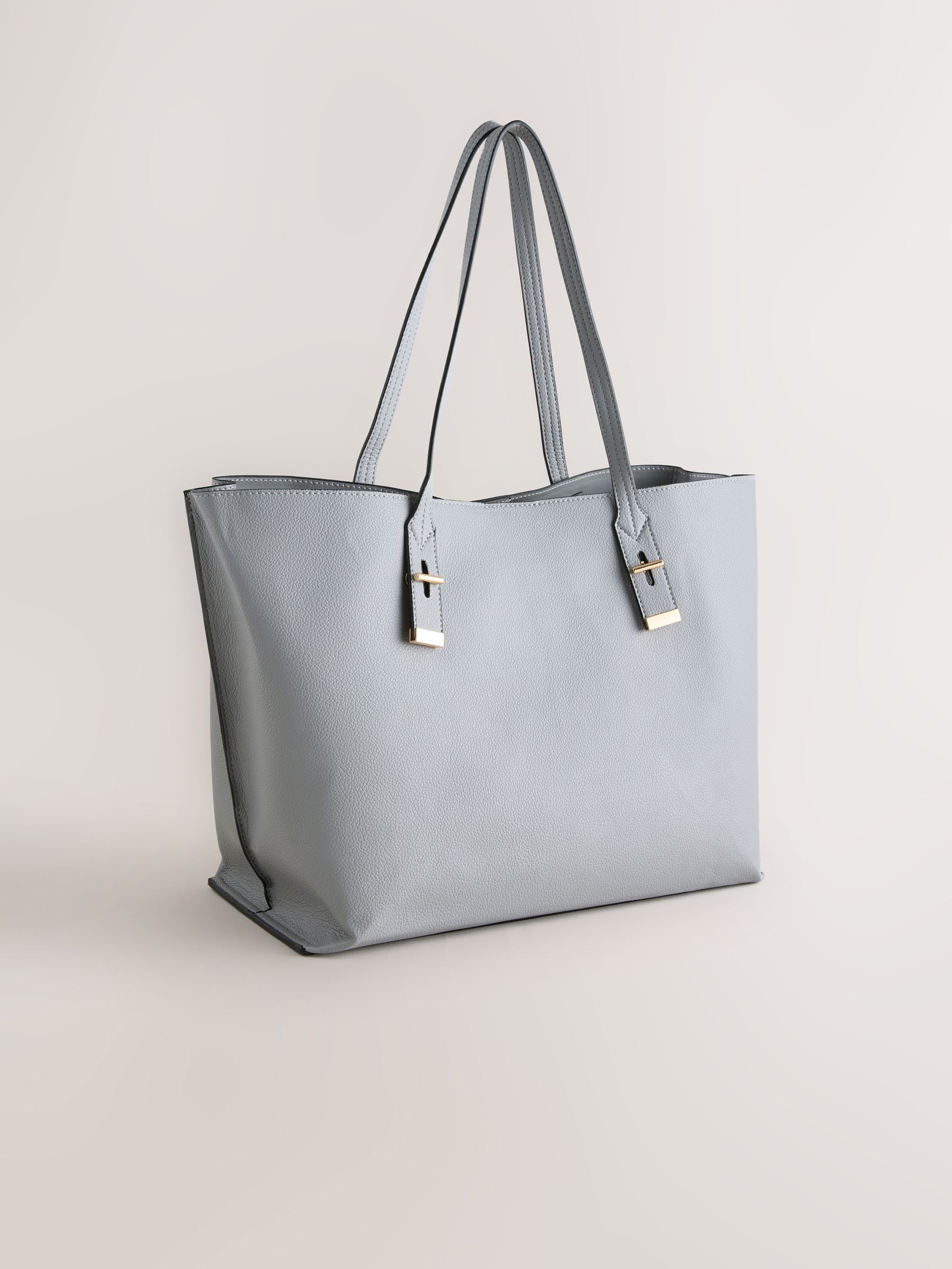 Buy Grey Structured Tote Bag from Next USA