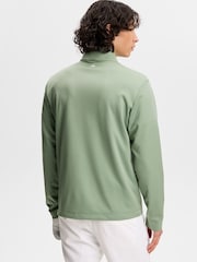 J.Lindeberg Green Clide Quarter Zip Mid Layer Sweat Top - Image 2 of 4