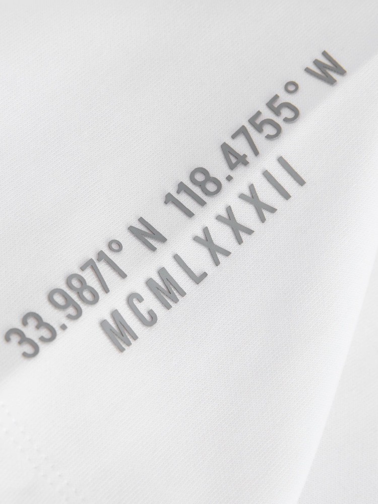 أبيض - تيشرت كُم قصير ثقيل الوزن برسومات (3-16من عمر سنة إلى سنتين) - صورة 5 من 5