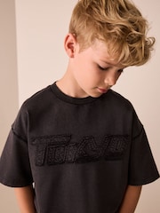 Charcoal Grey Tokyo Washed Graphic T-Shirt (3-16yrs) - Image 2 of 8