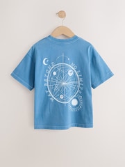 Blue Celestial Washed Graphic T-Shirt (3-16yrs) - Image 2 of 4