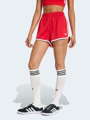 adidas Originals Red 3 Stripes Sprinter Shorts - Image 1 of 6