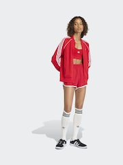 adidas Originals Red 3 Stripes Sprinter Shorts - Image 3 of 6