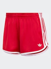 adidas Originals Red 3 Stripes Sprinter Shorts - Image 6 of 6