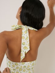 Nobodys Child White Lilijana Halter Midi Dress - Image 3 of 5