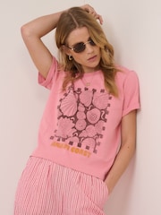 Nobodys Child Pink Seashell Graphic T-Shirts - Image 3 of 5