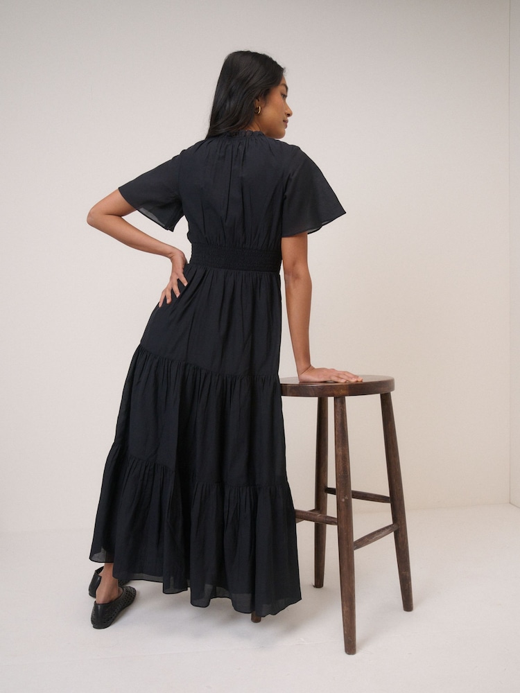Nobodys Child Black Caliope Midi Dress - Image 2 of 5