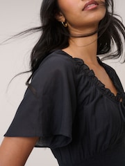 Nobodys Child Black Caliope Midi Dress - Image 5 of 5