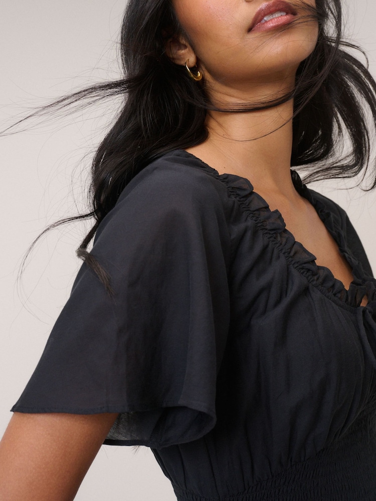 Nobodys Child Black Caliope Midi Dress - Image 5 of 5